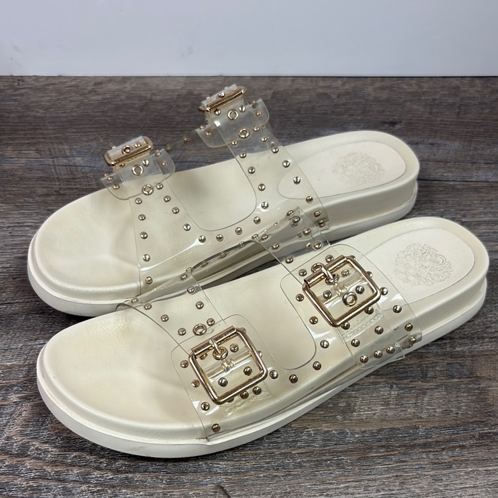 Vince Camuto PAVEY Studded Slide Sandals Size 9